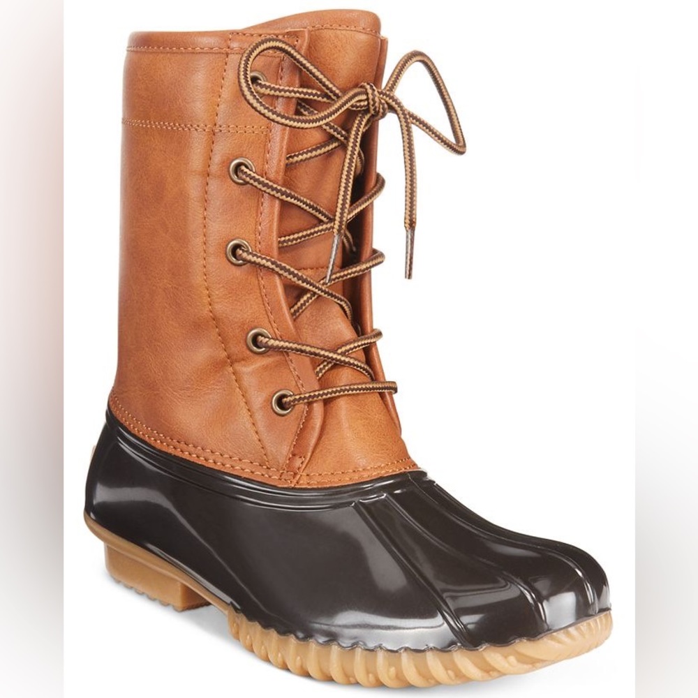 The original duck boot, brown, size 9.5